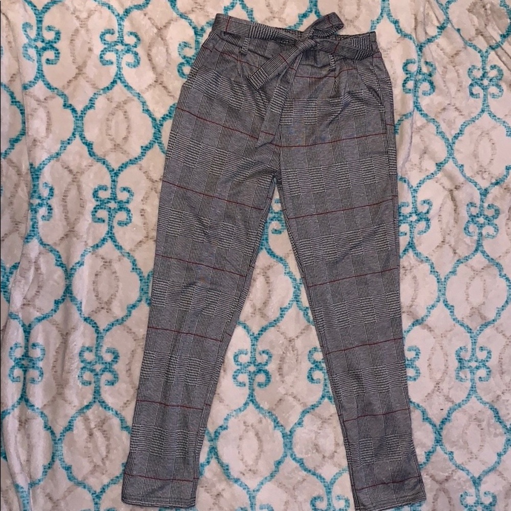 Plaid leggings